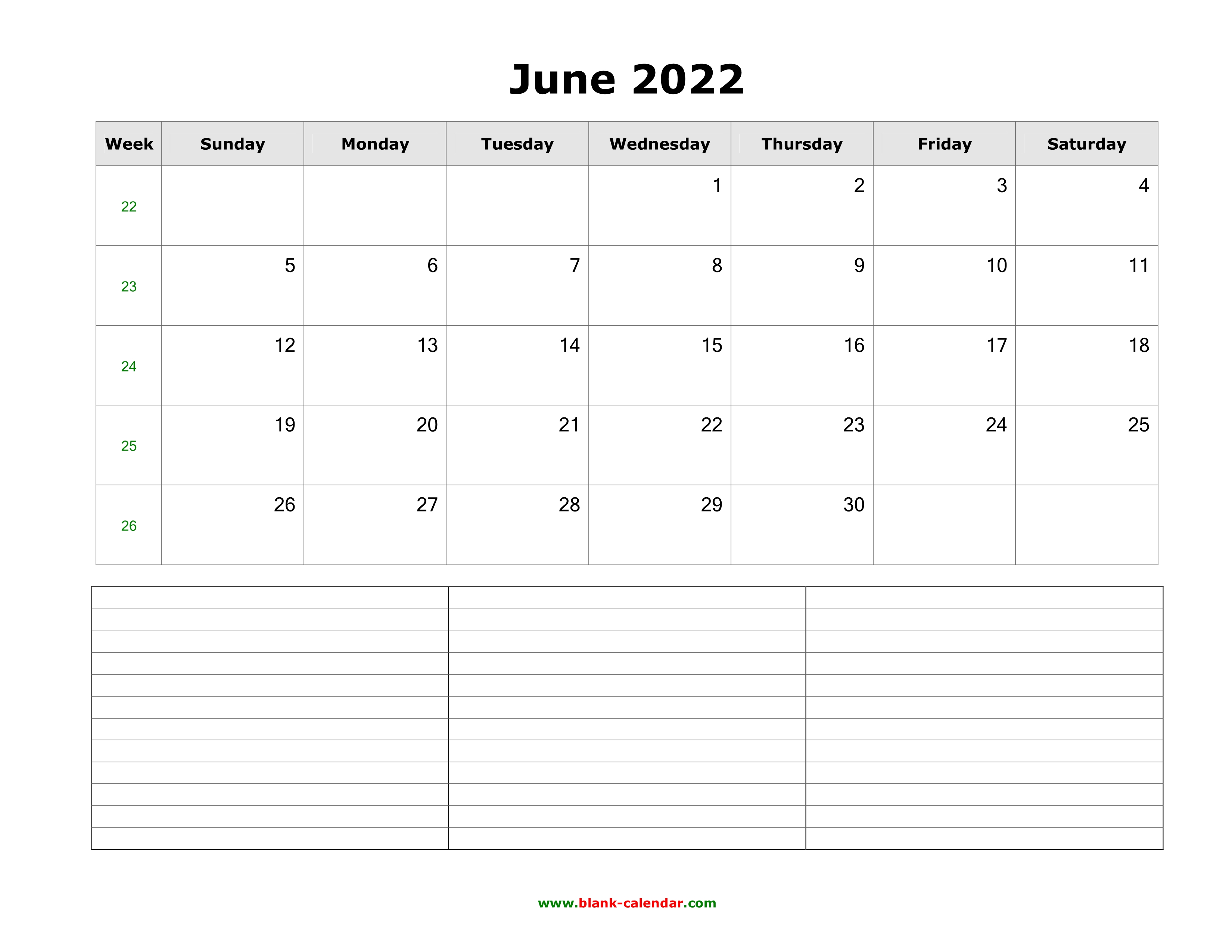 july 2022 calendar printable landscape