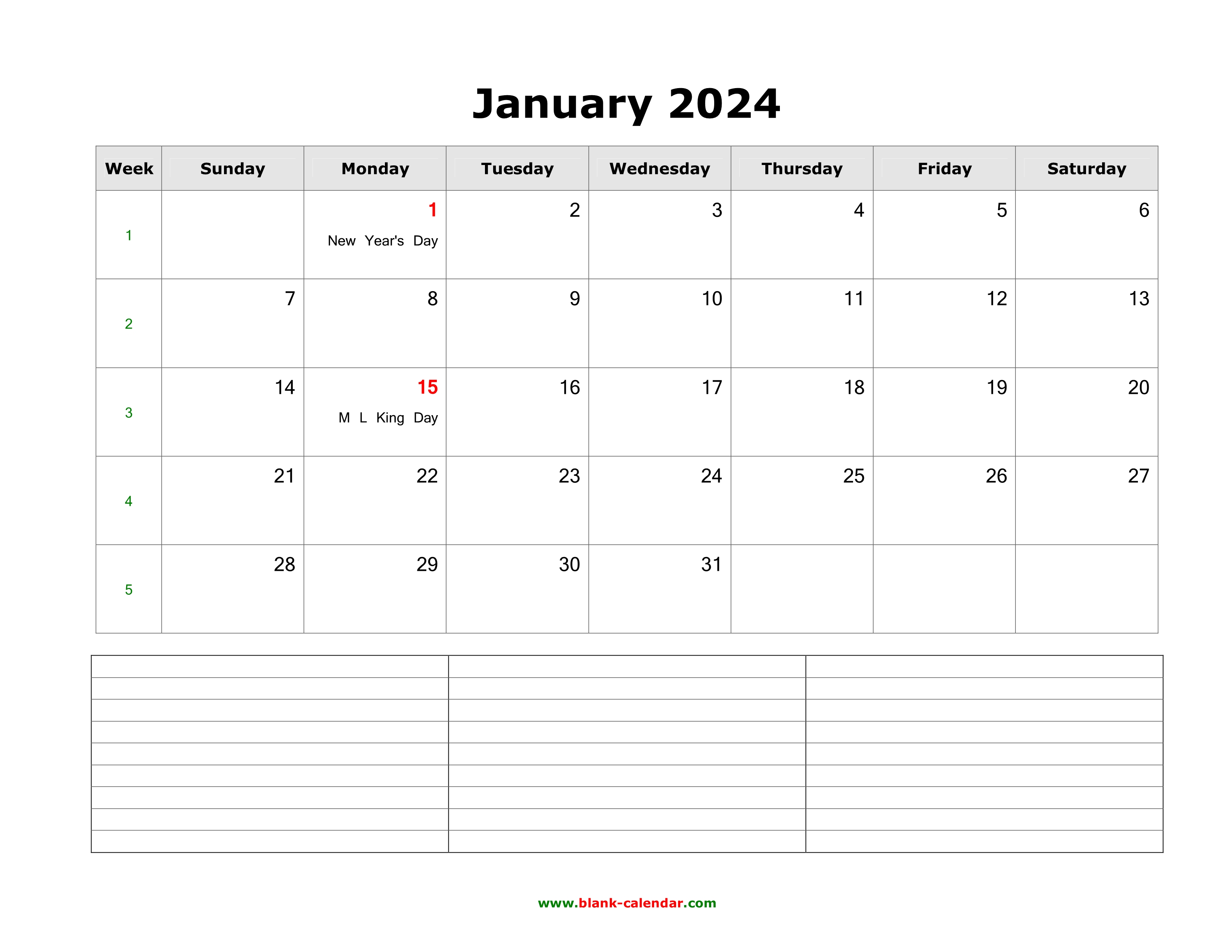 January 2024 Blank Calendar Template Google Docs Karyl Marylin