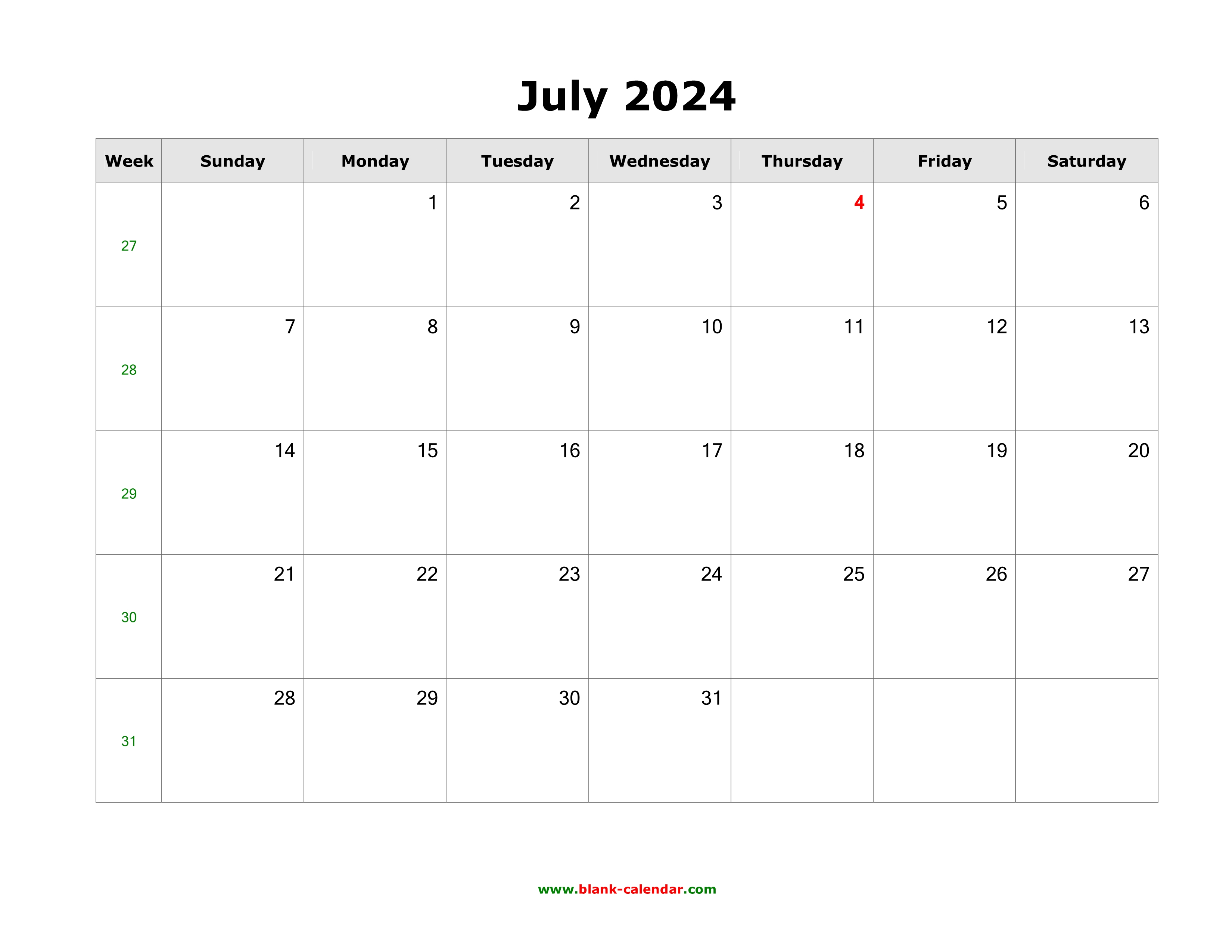 July 2024 Calendar Printable Wikihow Eleen Harriot