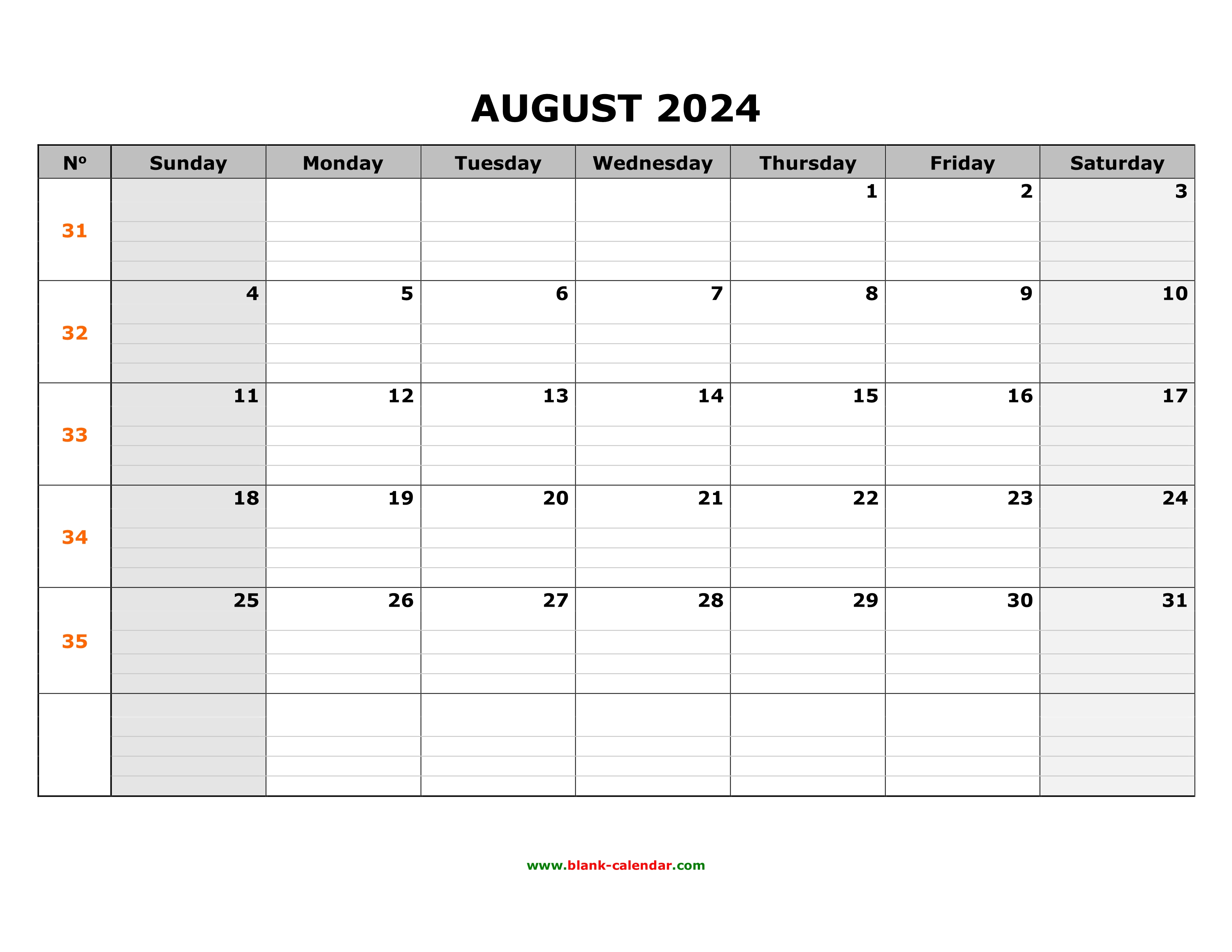 2024 Calendar Printable August Images Binni Pandora