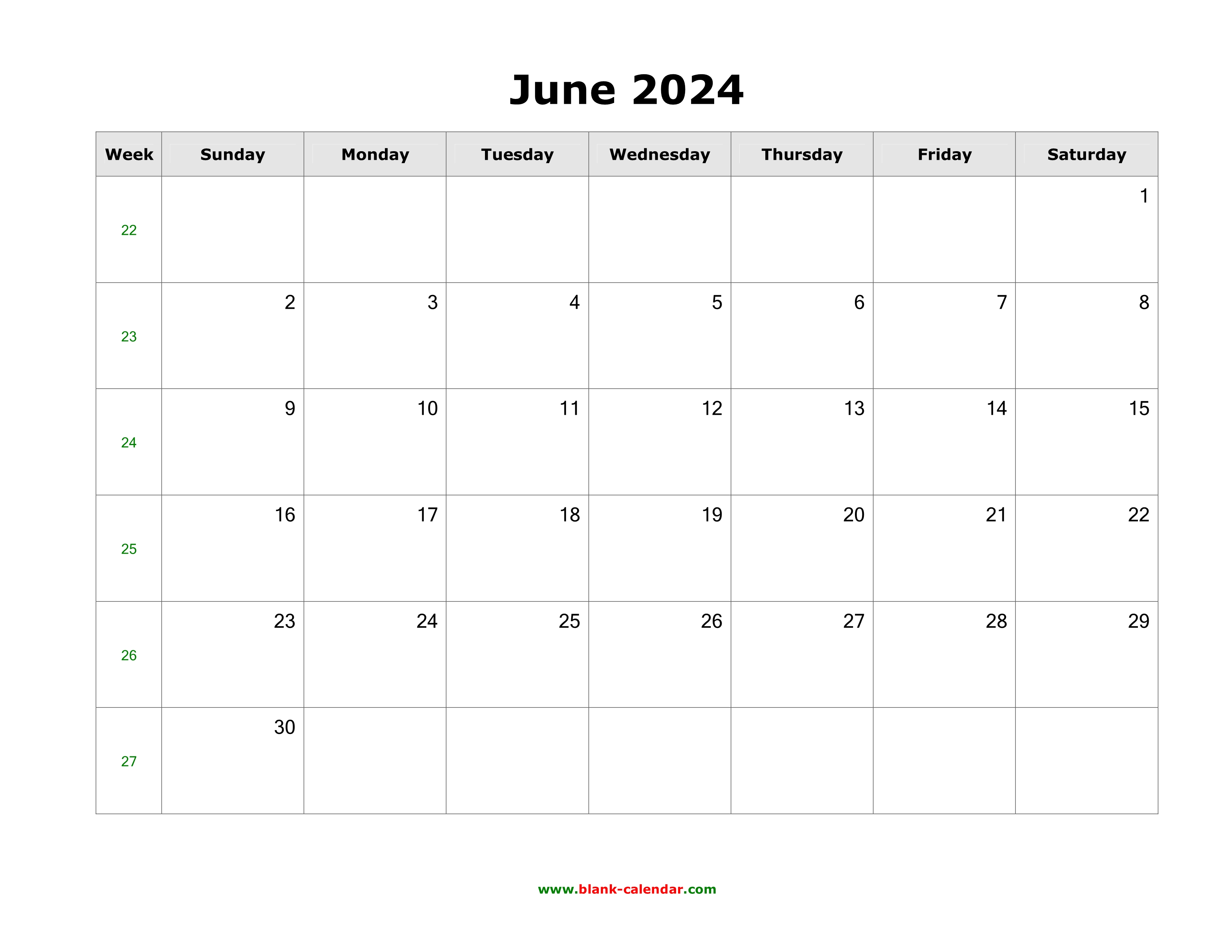 June Printable Calendar 2024 With Holiday Dotty Shoshana