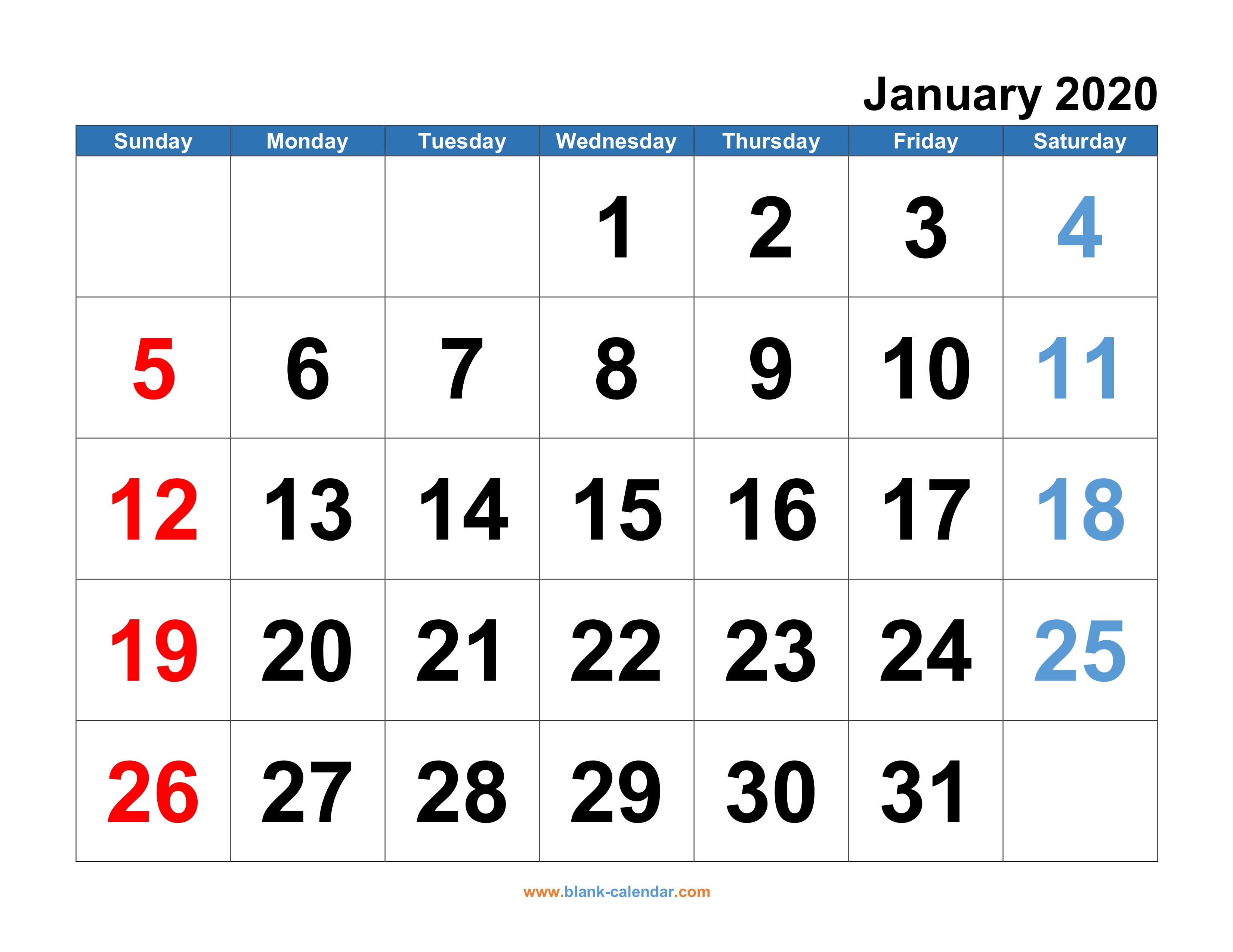 microsoft word calendar template 2020