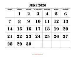 june 2020 printable calendar free download monthly calendar templates