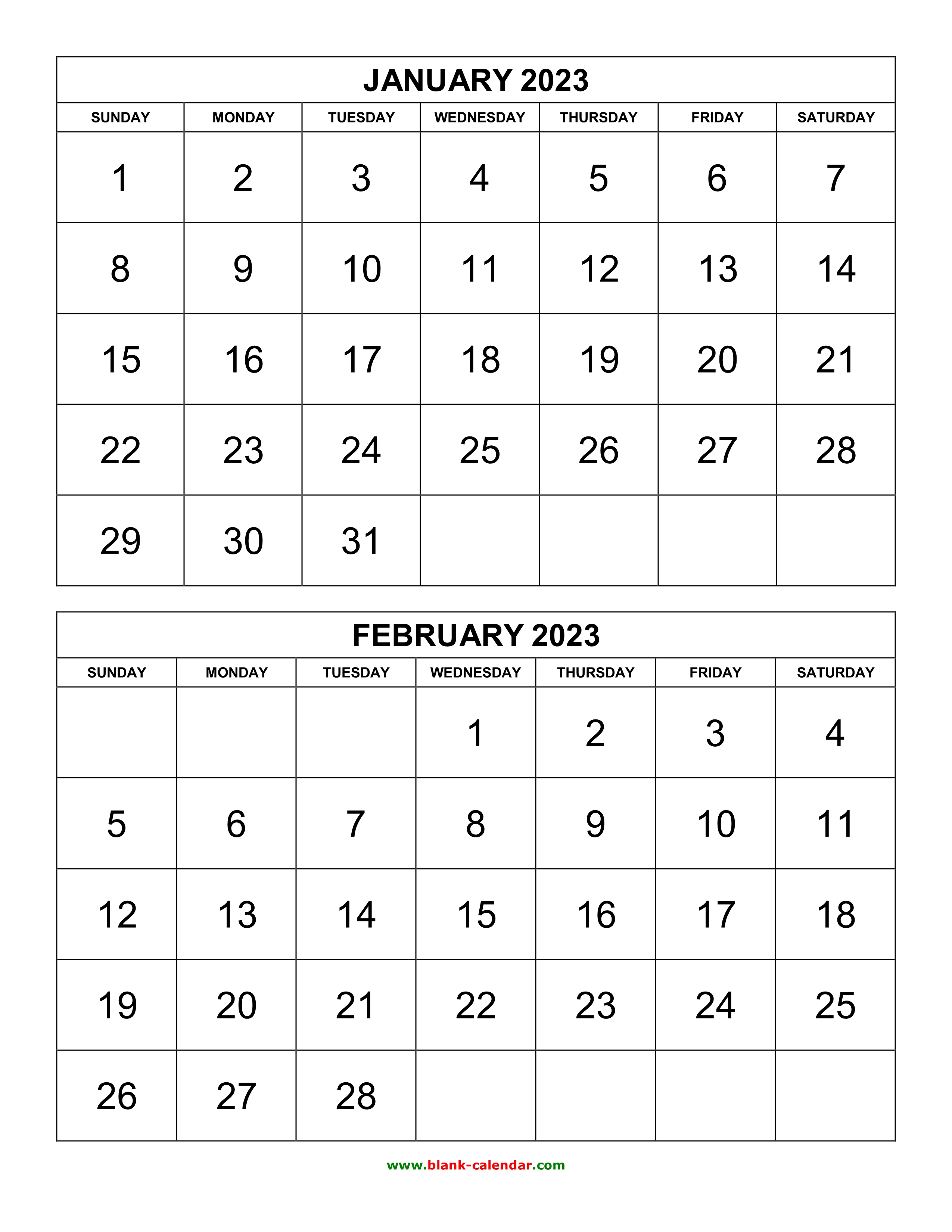 Printable Two Month Calendar Printable Calendar 2023 Riset