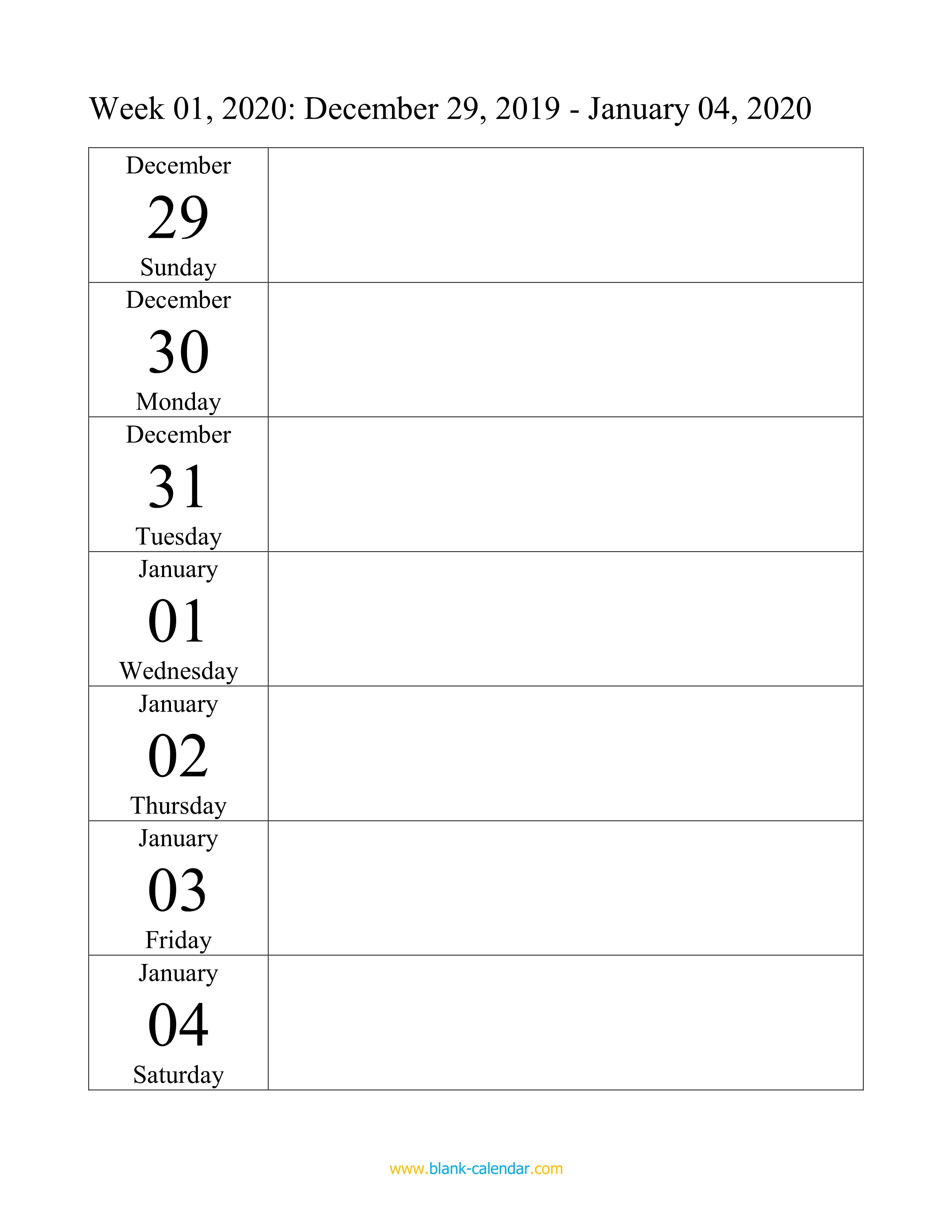 microsoft word calendar template 2020