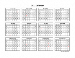 Printable calendar deals for 2021