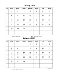 Printable 2023 Calendars