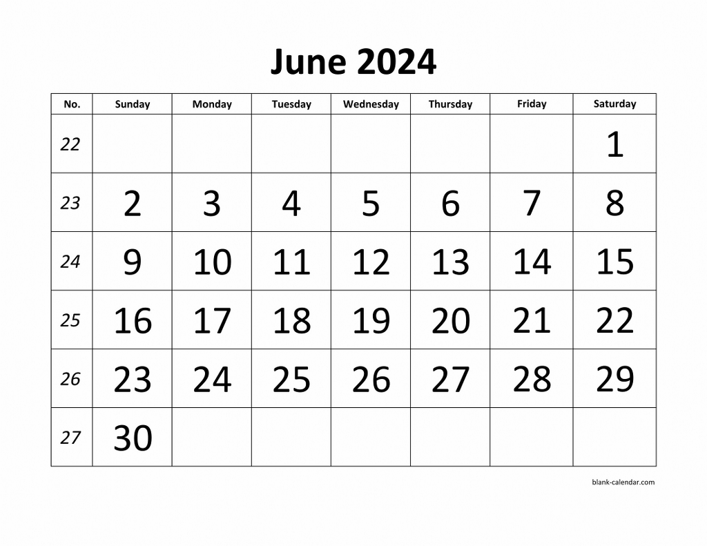 June 2024 Printable Calendars