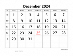 December 2024 Printable Calendars