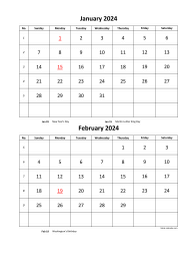 Printable 2024 Calendars