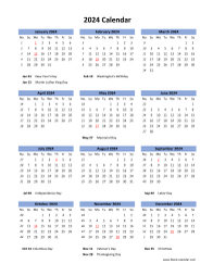 Download Blank Calendar 2024 with Space for Notes (12 months on one ...