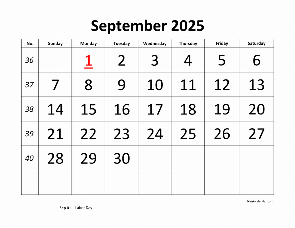September 2025 Printable Calendars