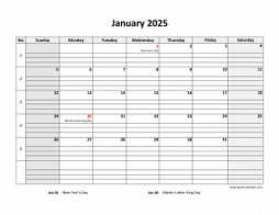 January 2025 Printable Calendars