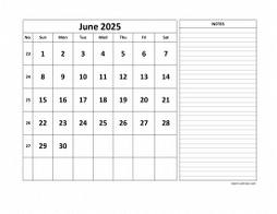 June 2025 Printable Calendars