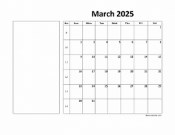 March 2025 Printable Calendars