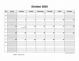 October 2025 Printable Calendars