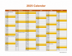 Printable 2025 Calendars