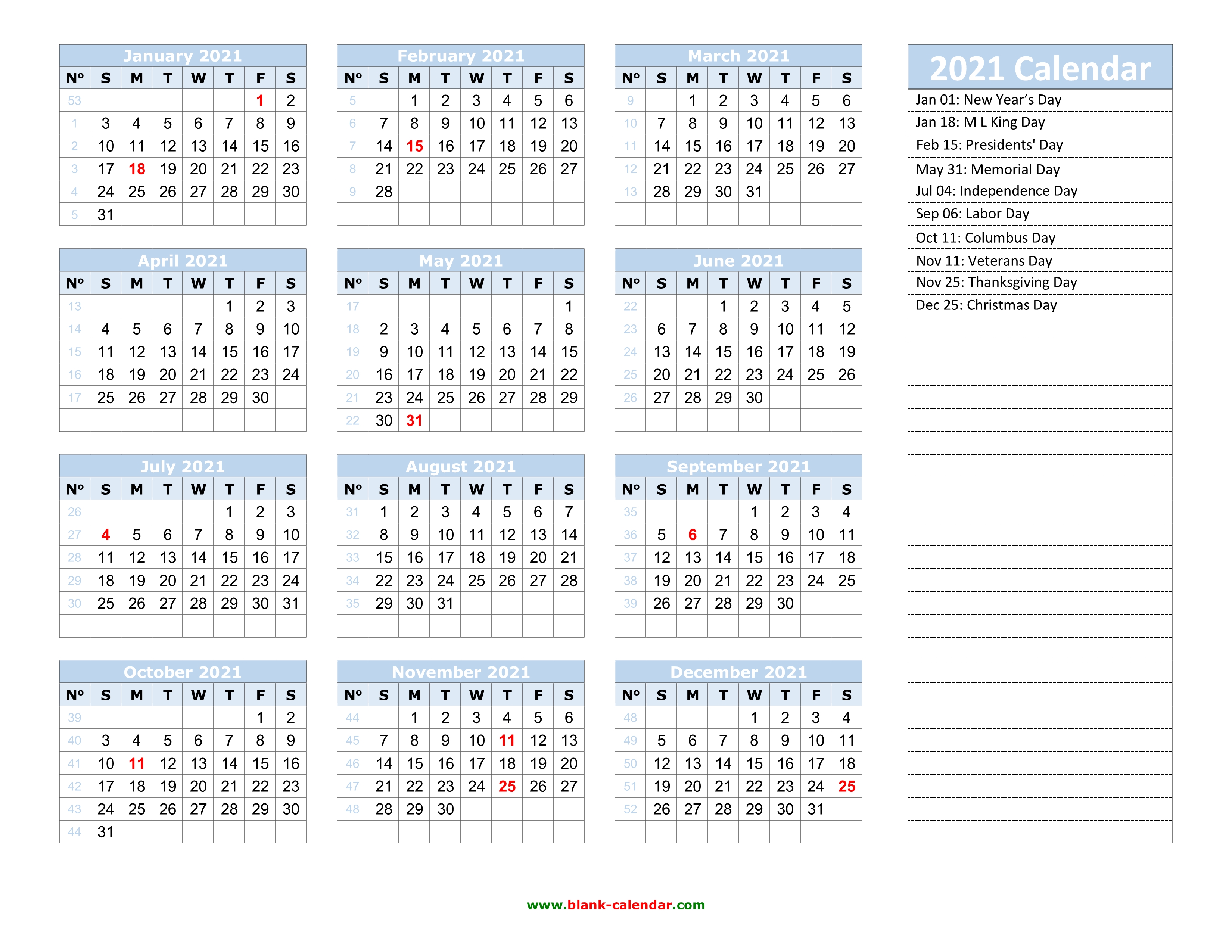 microsoft word calendar template 2021