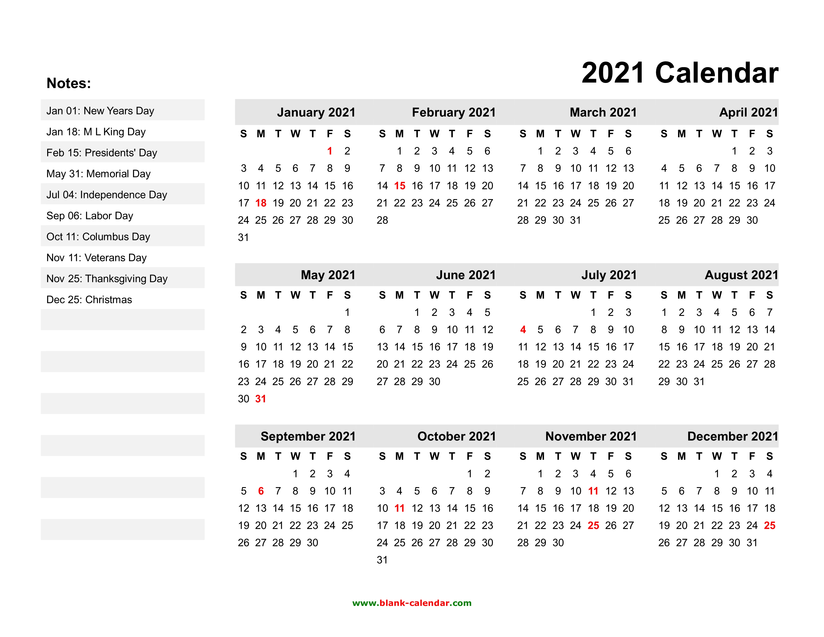 How Can I Print A Free 2021 Calendar